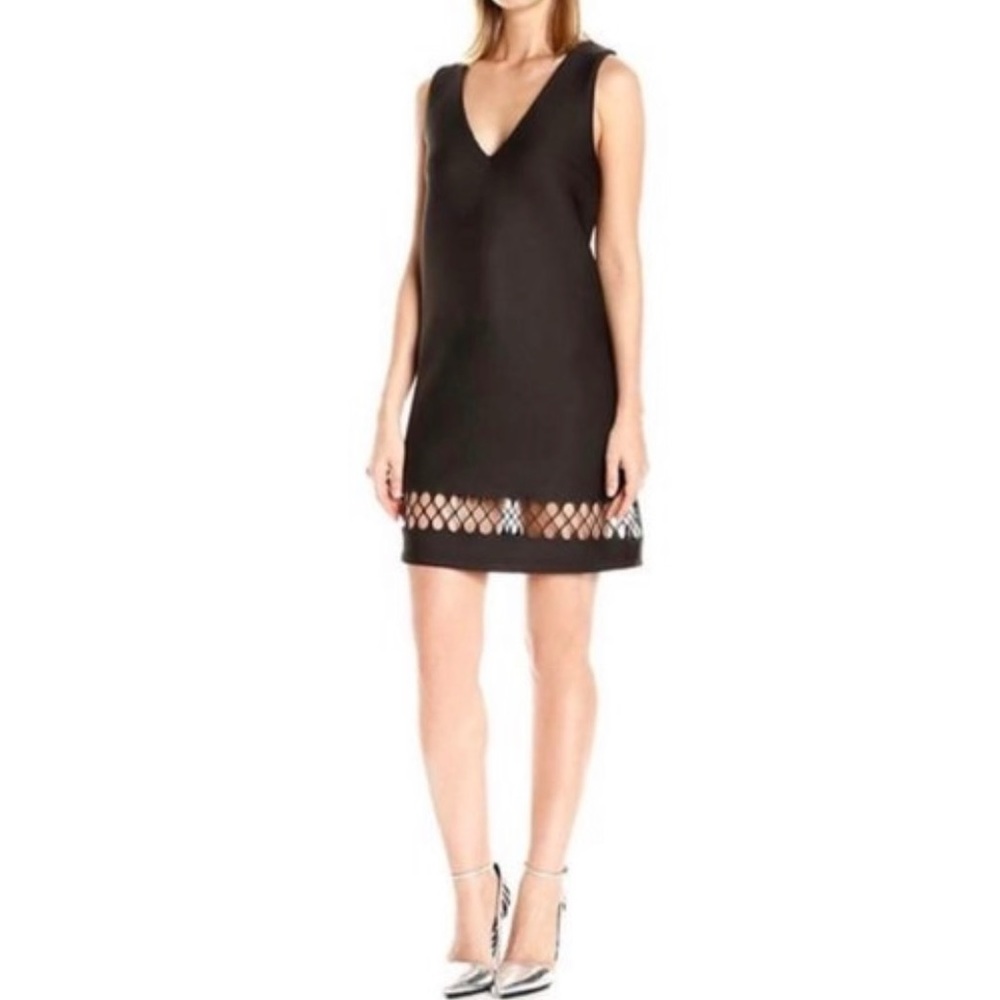 French Connection Neoprene Black Dress